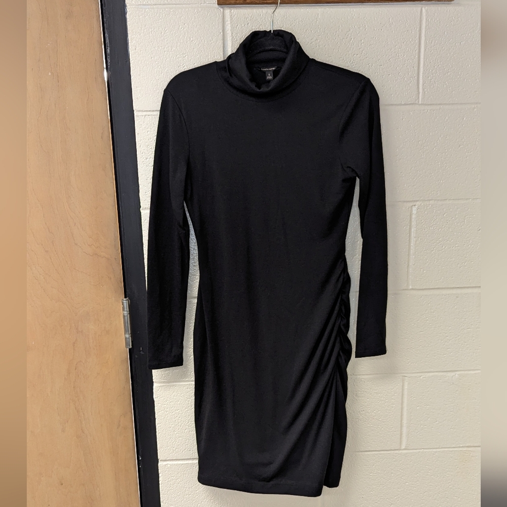 NWT Banana Republic Black Turtleneck Dress